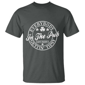 Everybody In The Pub Gettin Tipsy T Shirt Funny St Patricks Day Beer Drinking TS11 Dark Heather Print Your Wear