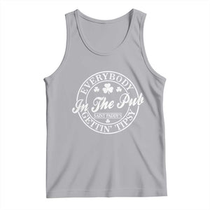 Everybody In The Pub Gettin Tipsy Tank Top Funny St Patricks Day Beer Drinking TS11 Athletic Heather Print Your Wear