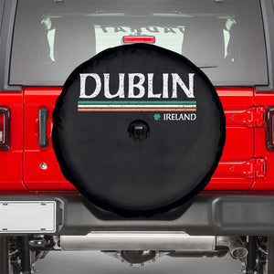 Dublin Ireland Spare Tire Cover Ireland Flag Souvenirs St Patricks Day Shamrock TS11 Black Print Your Wear