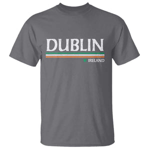 Dublin Ireland T Shirt Ireland Flag Souvenirs St Patricks Day Shamrock TS11 Charcoal Print Your Wear