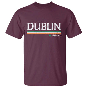 Dublin Ireland T Shirt Ireland Flag Souvenirs St Patricks Day Shamrock TS11 Maroon Print Your Wear