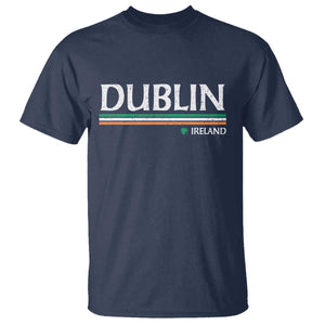 Dublin Ireland T Shirt Ireland Flag Souvenirs St Patricks Day Shamrock TS11 Navy Print Your Wear