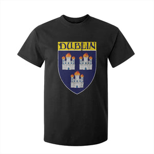 Dublin Ireland T Shirt For Kid The Coat of Arms of Dublin Three Burning Castles TS11 Black Print Your Wear