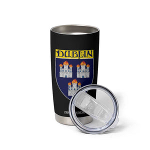 Dublin Ireland Tumbler Cup The Coat of Arms of Dublin Three Burning Castles TS11 Print Your Wear