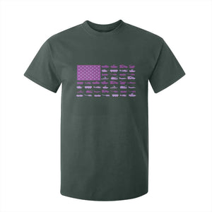 Military Child Month Military Transport American Flag T Shirt For Kid TS11 Dark Forest Green Print Your Wear