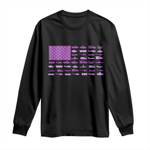 Military Child Month Military Transport American Flag Long Sleeve Shirt TS11 Black Print Your Wear
