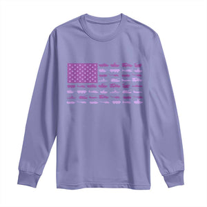 Military Child Month Military Transport American Flag Long Sleeve Shirt TS11 Violet Print Your Wear