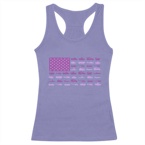 Military Child Month Military Transport American Flag Racerback Tank Top TS11 Violet Print Your Wear