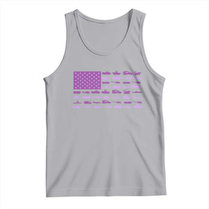 Military Child Month Military Transport American Flag Tank Top TS11 Athletic Heather Print Your Wear