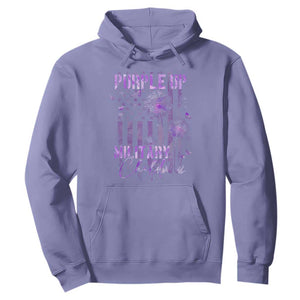 Purple Up Military Child Hoodie Dandelion Vintage American Flag Military Child Month TS11 Violet Print Your Wear