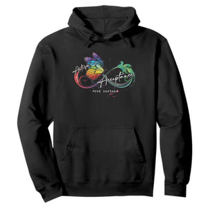 Autism Awareness Acceptance Red Instead Hoodie Infinity Symbol Rainbow Butterfly Feather TS11 Black Print Your Wear