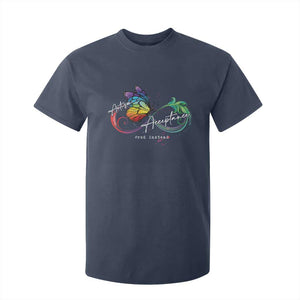 Autism Awareness Acceptance Red Instead T Shirt For Kid Infinity Symbol Rainbow Butterfly Feather TS11 Navy Print Your Wear