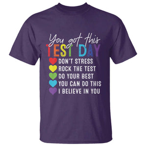 Funny Test Day T Shirt You Got This Don't Stress Rock The Test TS11 Purple Print Your Wear