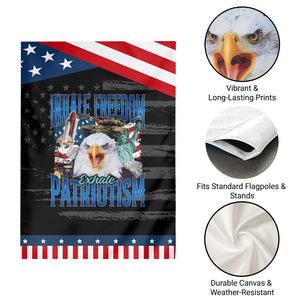 Funny Inhale Freedom Exhale Patriotism Garden Flag American Pride Eagle 4th Of July TS11 Print Your Wear