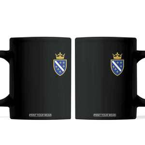 Bosnia and Herzegovina Flag Emblem with Crown Coffee Mug