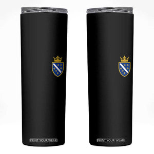 Bosnia and Herzegovina Flag Emblem with Crown Skinny Tumbler
