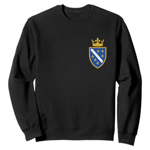 Bosnia and Herzegovina Flag Emblem with Crown Sweatshirt