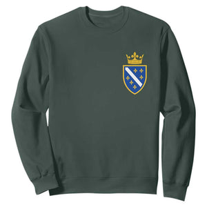 Bosnia and Herzegovina Flag Emblem with Crown Sweatshirt