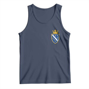 Bosnia and Herzegovina Flag Emblem with Crown Tank Top