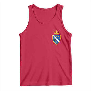 Bosnia and Herzegovina Flag Emblem with Crown Tank Top