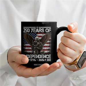 250 Years Of Independence Military Army Coffee Mug 250th Anniversary USA Bald Eagle