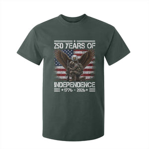 250 Years Of Independence Military Army T Shirt For Kid 250th Anniversary USA Bald Eagle