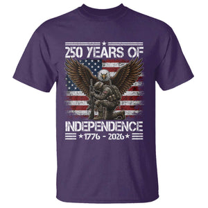 250 Years Of Independence Military Army T Shirt 250th Anniversary USA Bald Eagle