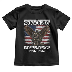 250 Years Of Independence Military Army Toddler T Shirt 250th Anniversary USA Bald Eagle