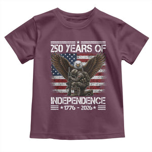 250 Years Of Independence Military Army Toddler T Shirt 250th Anniversary USA Bald Eagle
