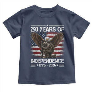 250 Years Of Independence Military Army Toddler T Shirt 250th Anniversary USA Bald Eagle