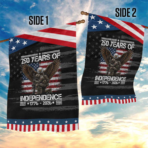 250 Years Of Independence Military Army Patriotic Garden Flag 250th Anniversary USA Bald Eagle