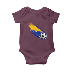 Bosnia and Herzegovina Soccer Lover Bosnian Flag Baby Onesie