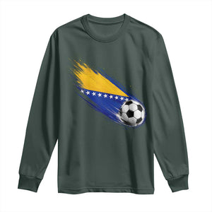 Bosnia and Herzegovina Soccer Lover Bosnian Flag Long Sleeve Shirt