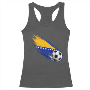 Bosnia and Herzegovina Soccer Lover Bosnian Flag Racerback Tank Top