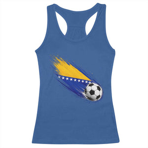 Bosnia and Herzegovina Soccer Lover Bosnian Flag Racerback Tank Top