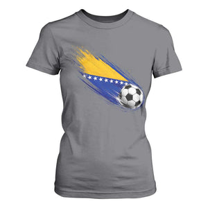 Bosnia and Herzegovina Soccer Lover Bosnian Flag T Shirt For Women