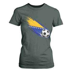 Bosnia and Herzegovina Soccer Lover Bosnian Flag T Shirt For Women