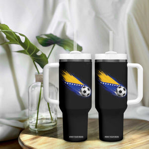 Bosnia and Herzegovina Soccer Lover Bosnian Flag Tumbler With Handle