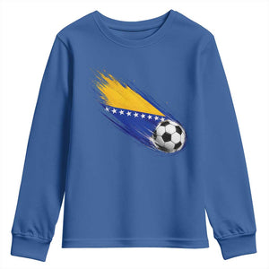 Bosnia and Herzegovina Soccer Lover Bosnian Flag Youth Sweatshirt