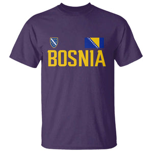 Bosnia and Herzegovina Pride T Shirt BiH Bosnian Flag Souvenirs TS11 Purple Print Your Wear