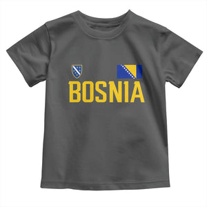 Bosnia and Herzegovina Pride Toddler T Shirt BiH Bosnian Flag Souvenirs