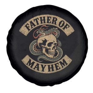 Father Of Mayhem Spare Tire Cover Dad Snake Skull Fathers Day