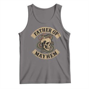 Father Of Mayhem Tank Top Dad Snake Skull Fathers Day