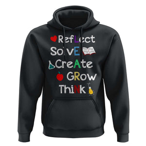 Back To School Hoodie Learn Motivation Quote Apple Book TS11 Black Print Your Wear