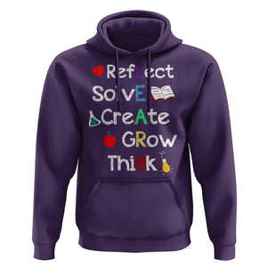 Back To School Hoodie Learn Motivation Quote Apple Book TS11 Purple Print Your Wear