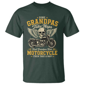 Some Grandpas Take Naps Real Grandpas Ride Motorcycle Then Take Nap T Shirt Funny Grandpa Biker
