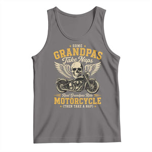 Some Grandpas Take Naps Real Grandpas Ride Motorcycle Then Take Nap Tank Top Funny Grandpa Biker