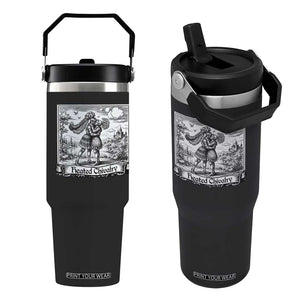 Heated Chivalry Medieval Knights Kissing LGBT Pride Flip Straw Tumbler TS11 One Size: 30 oz Black Print Your Wear