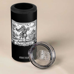 Heated Chivalry Medieval Knights Kissing LGBT Pride 4 in 1 Can Cooler Tumbler TS11 Print Your Wear