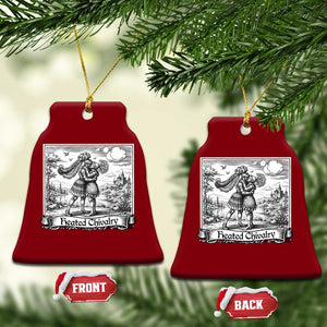 Heated Chivalry Medieval Knights Kissing LGBT Pride Ceramic Ornament TS11 Print Your Wear
